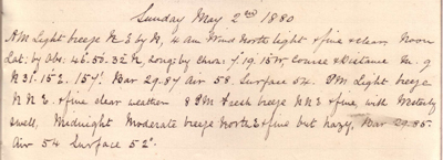 02 May 1880 journal entry
